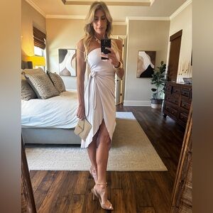 Wilfred Strapless Cream Dress